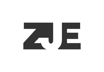 ZJE logo design. Initial letter Z J E bold font style for tech startups, consulting, corporate branding. Creative company name, headlines typography identity, trendy logotype.