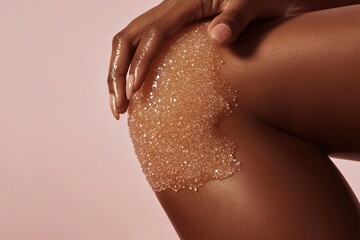 Elegant Knee Exfoliation With Soothing Sugar Scrub