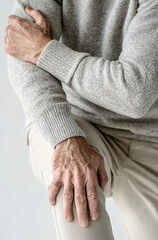 Old man has leg pain