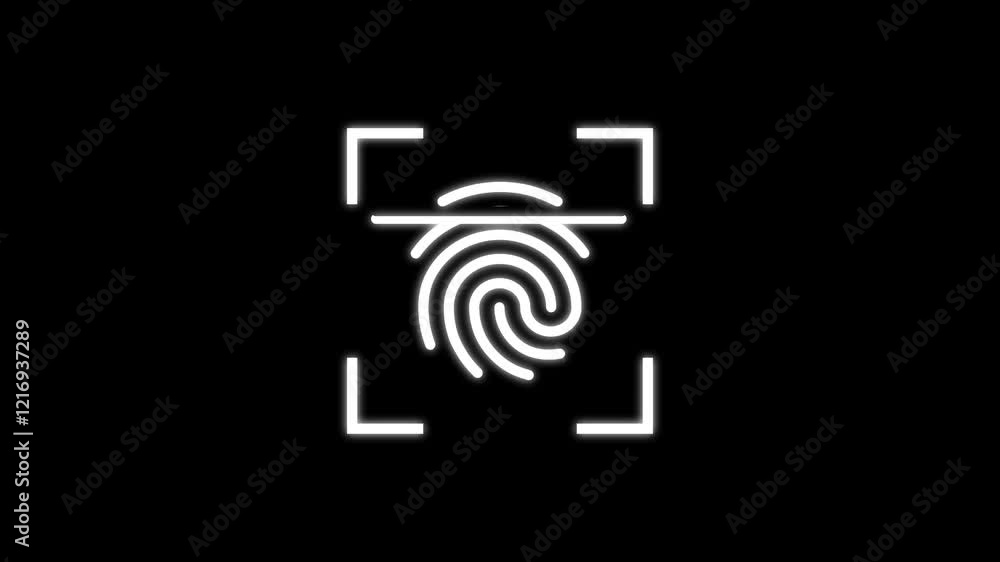 Poster identity verification duo-color line icon. human identity icon isolated .