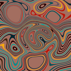 ABSTRACT ILLUSTRATION MARBLED TEXTURE LIQUIFY PSYCHEDELIC PASTEL SOFT COLORFUL DESIGN. OPTICAL ILLUSION BACKGROUND VECTOR DESIGN	