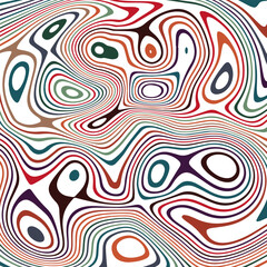 Fototapeta premium ABSTRACT ILLUSTRATION MARBLED TEXTURE LIQUIFY PSYCHEDELIC PASTEL SOFT COLORFUL DESIGN. OPTICAL ILLUSION BACKGROUND VECTOR DESIGN 