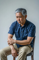 Old man has leg pain