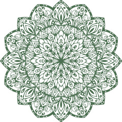 Beautiful flower art and mandala vector design