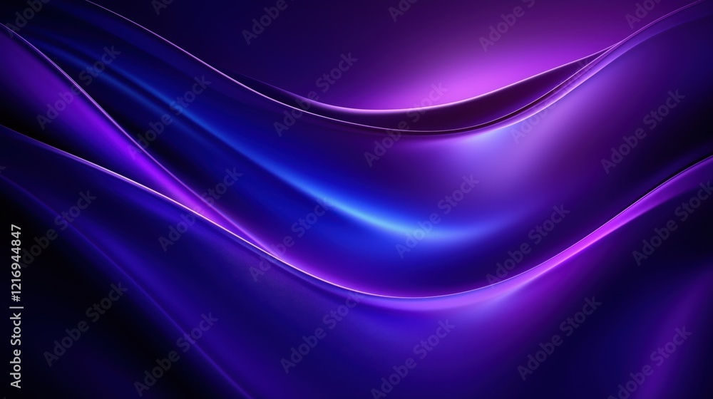 Poster elegant swirling purple abstract background with smooth gradient transitions and soft curves