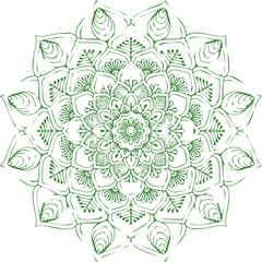 Beautiful flower art and mandala vector design