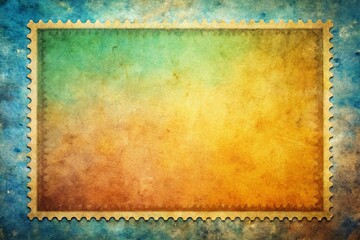 Obraz premium Grunge Stamp Frame Minimalist Background Texture - Vintage Style Design Element