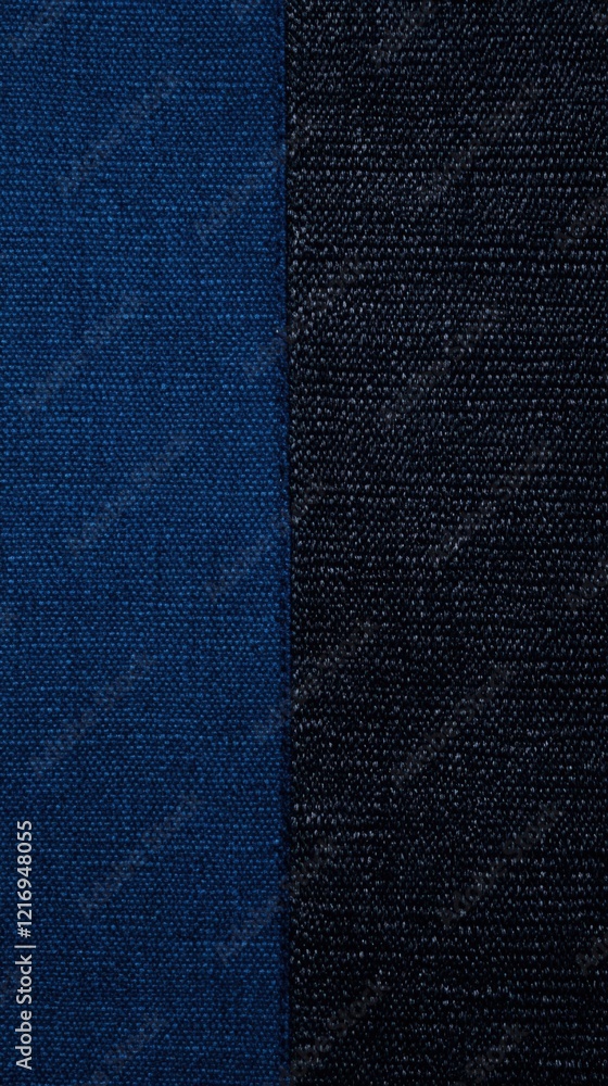 Poster textured blue and dark fabric background with unique patterns for versatile design applications