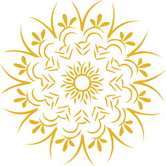 Beautiful flower art and mandala vector design