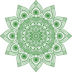 Beautiful flower art and mandala vector design