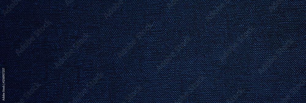 Poster deep blue fabric texture with intricate weave pattern perfect for textile design and artistic backgr