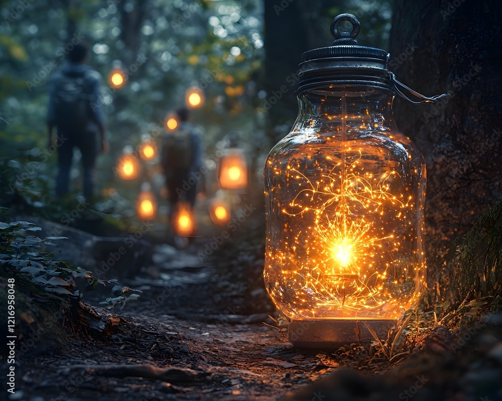 Aufkleber igniting the spark of ambition a lantern shaped globe illuminating the path forward for students