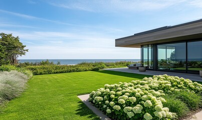 Coastal Modern Home with Ocean View