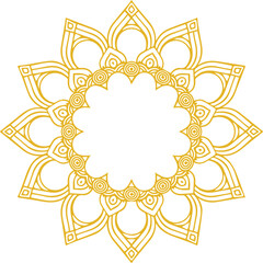 Beautiful flower art and mandala vector design