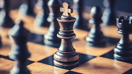 A game of strategy: Playing pieces on a board