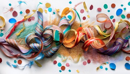 party streamers and confetti