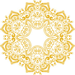 Beautiful flower art and mandala vector design