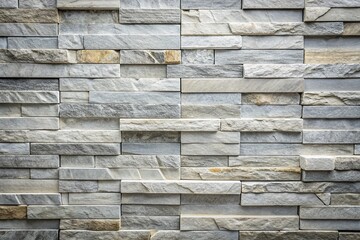 Light Grey Slate Texture Background: Stone Veneer for Interior Design