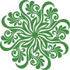Beautiful flower art and mandala vector design