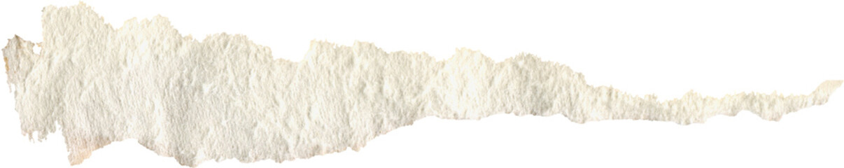 Ripped torn paper edges isolated on white background