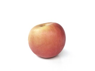 A fresh red apple isolated on white background 