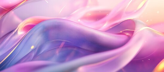 Obraz premium Abstract Purple and Pink Wavy Shapes