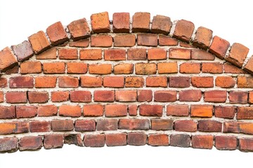 Obraz premium A red brick arch with a white sky in the background