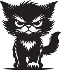 black cat vector