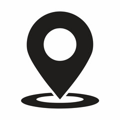 Location Icon Showing a Building, Perfect for Real Estate or Tourism