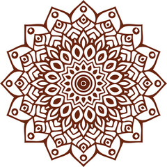 Beautiful flower art and mandala vector design