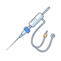 catheter icon, catheter vector illustration-simple illustration of catheter, perfect for catheter logos and icons