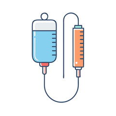 infusion tube icon, infusion tube vector illustration-simple illustration of infusion tube, perfect for infusion tube logos and icons