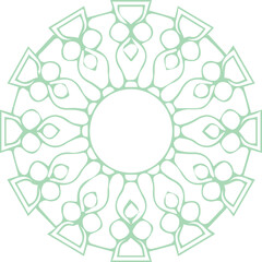 Beautiful flower art and mandala vector design