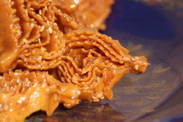 Chebakia Close-up, Traditional Moroccan Cookie