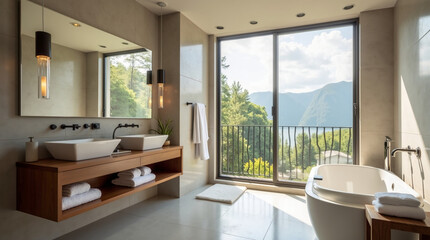 Fototapeta premium Contemporary Bathroom Oasis