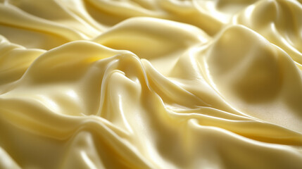 Obraz premium Abstract background, smooth, soft and creamy butter texture with golden yellow hues