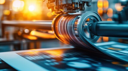 Precision Metalwork Machinery in Industrial Workshop Crafting Products