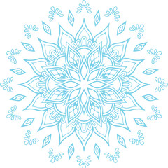 Beautiful flower art and mandala vector design
