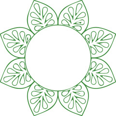 Beautiful flower art and mandala vector design