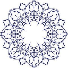Beautiful flower art and mandala vector design