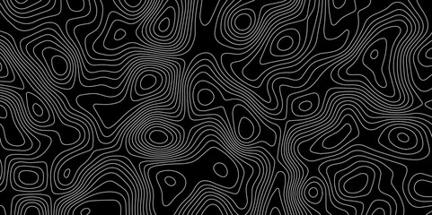 Abstract outline topographic contour map background. Dark texture background for your perfect interior. Old paper texture design .geographical map Imitation.