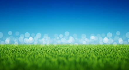 green grass and blue sky grass and blue sky Lush green grass meadow backgroundart abstract spring background or summer background with fresh g
