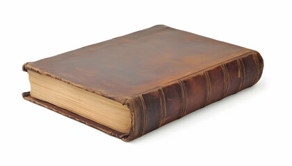 Obraz premium Book isolated against a clean white background, symbolizing knowledge and creativity -