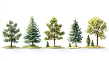 Fototapeta premium Woody plant Larch Spruce-fir forests Tropical and subtropical coniferous forests Conifers Evergreen Ponderosa pine Cupressaceae Pine family Pine