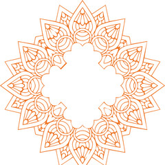 Beautiful flower art and mandala vector design