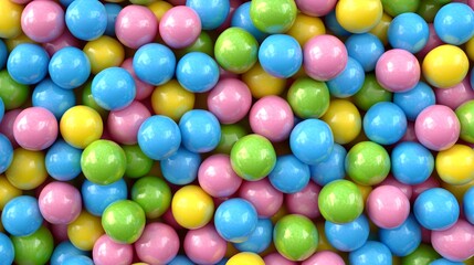 Obraz premium Playful and Vibrant Confetti Dots in High-Resolution Photorealistic Style