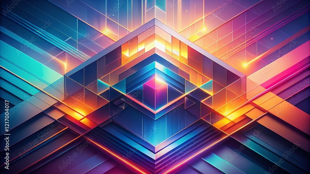 Poster minimalist abstract tech background: clean geometric patterns & lines