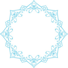 Beautiful flower art and mandala vector design