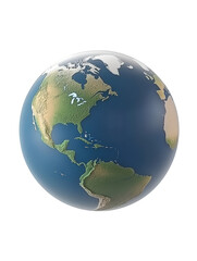 Fototapeta premium Isolated Earth Globe