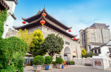 Obraz premium Qianwangmen is a landmark building of Maitreya, located in Yunnan, China.